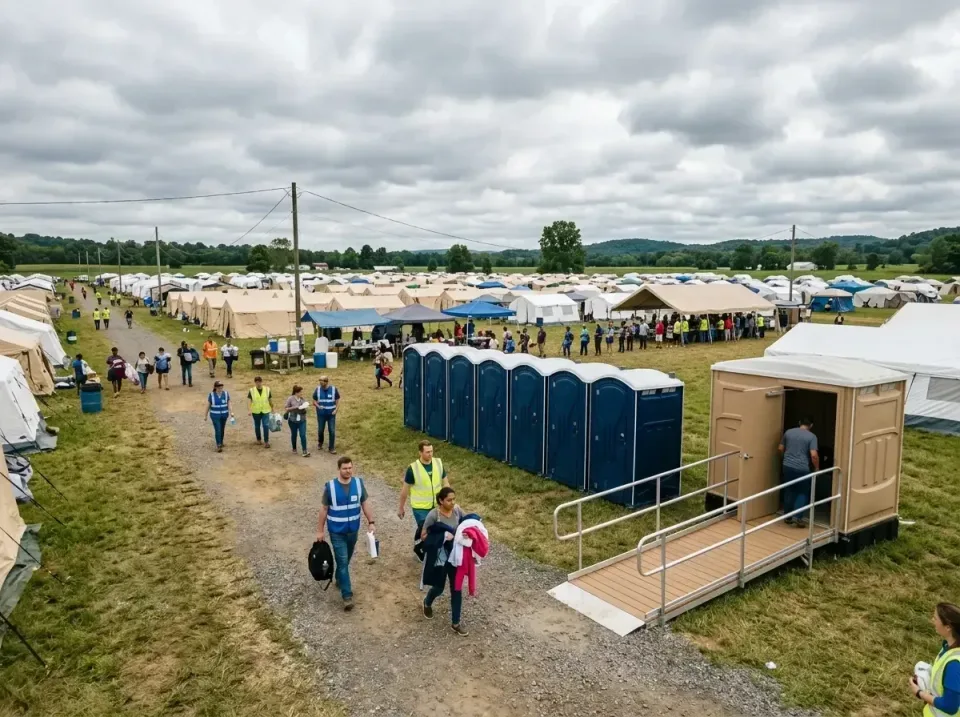 disaster-relief-camp-restrooms-010 — frequently asked questions, Dumpster & Portable Bathrooms Rental in White City, OR